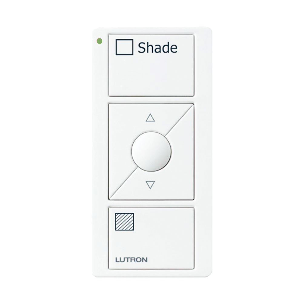Lutron Pico Shade Icon /Text remote control PJ2-3BRL-GWH-S02