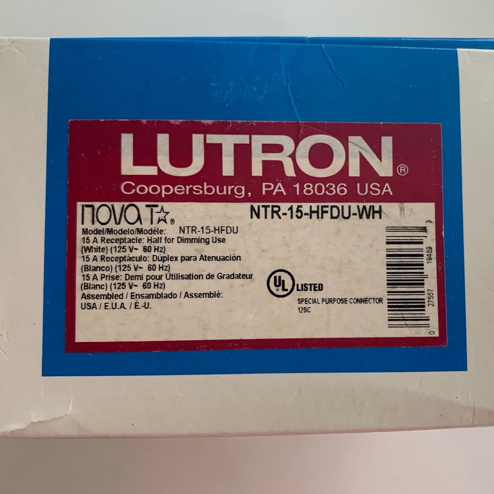 LUTRON NRT-15-HFDU-WH