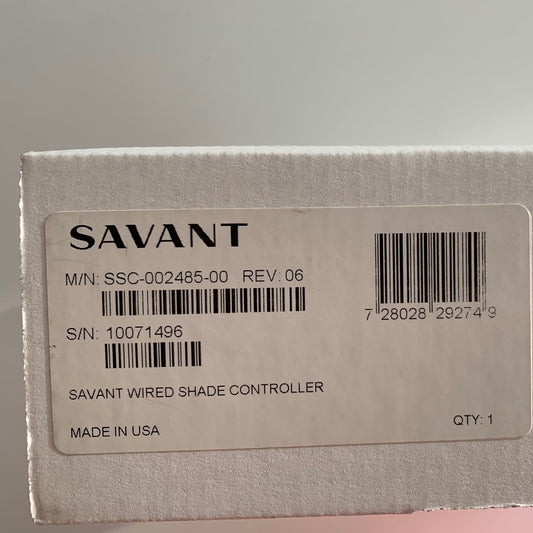 SAVANT RS485 WIRED SHADE CONTROLLER